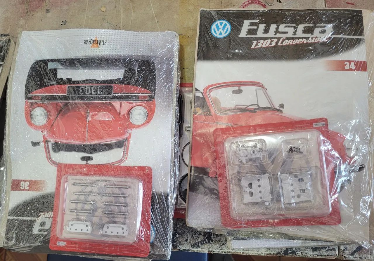 Lote edições Fusca Planeta Deagostini escala 1/8