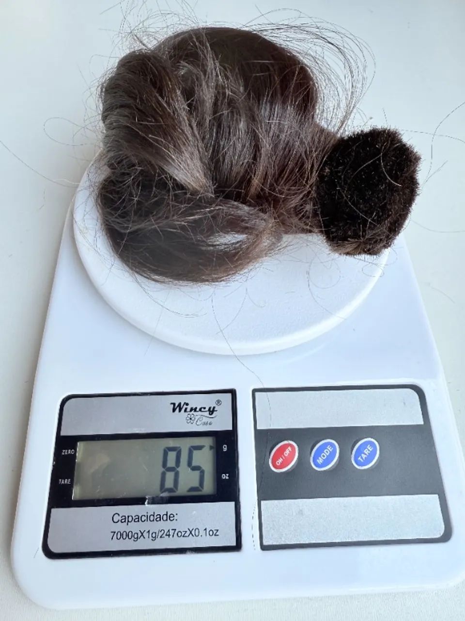 Cabelo Humano Brasileiro - Liso, Virgem e de Origem Europeia - 25 cm e 85 gramas - Foto 2