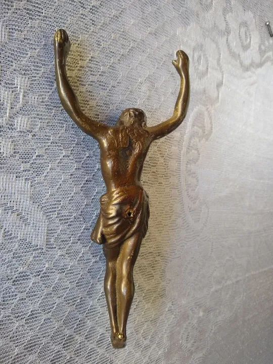 Crucifixo de Bronze Cristo Antigus - Foto 5