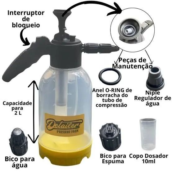 Pulverizador de Espuma Detalher - Limpeza Automotiva - Foto 2