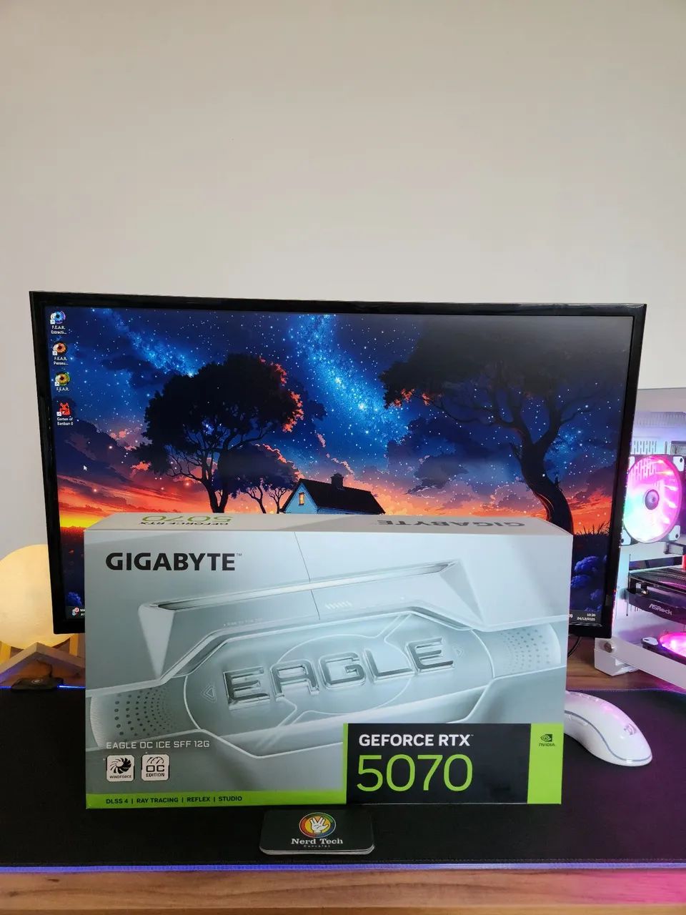 Placa seminova RTX 5070 12G GIGABYTE EAGLE com garantia e nota fiscal 