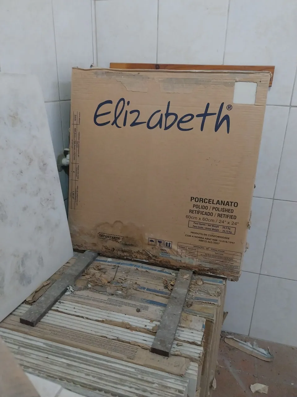 Porcelanato Elizabeth 60x60cm Polido Retificado