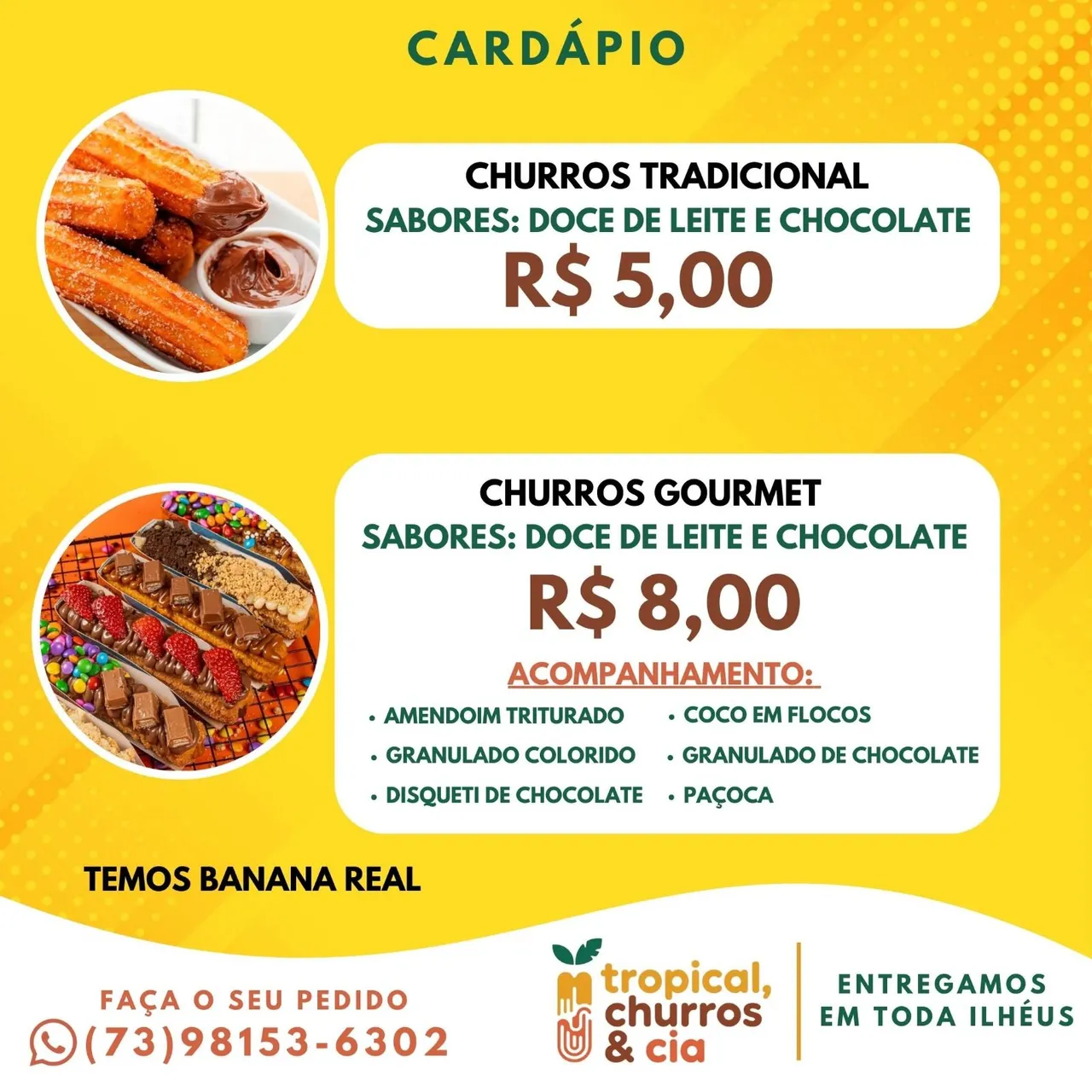 Churros Tradicionais e Gourmet em Ilhéus
