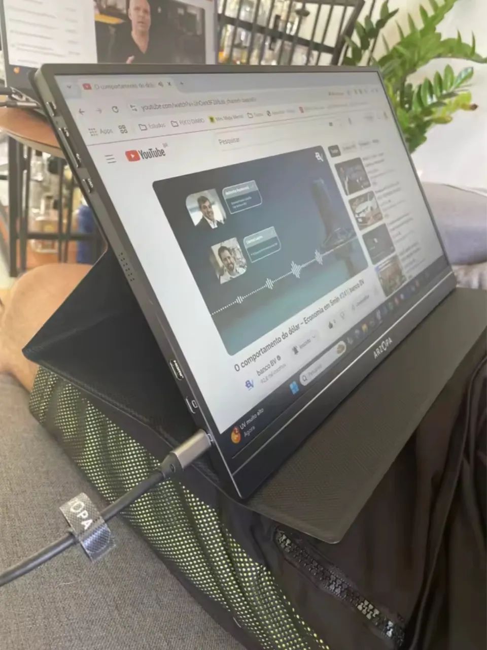 Monitor Portátil Arzopa S1 Table 15,6? - Full HD - Novo e Lacrado - Foto 2