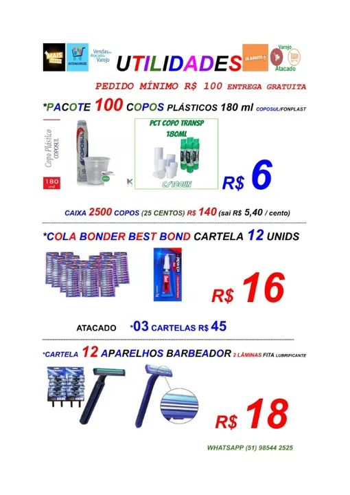 Caixa 50 Unids Brown ou Branca Grande a Melhor Veja Itens P/ Revenda Entregamos - Foto 4