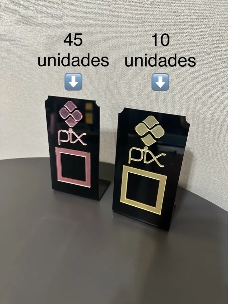 Placa acrílica Pix - Lote com 100 unidades - Foto 3
