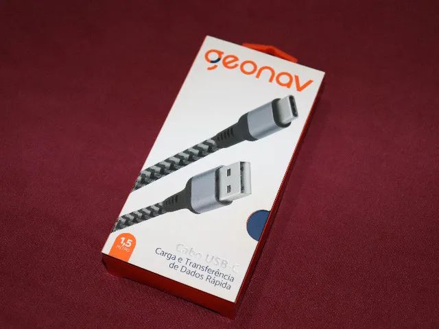 Cabo USB-C Geonav trançado - 1,5m - USB 3.0