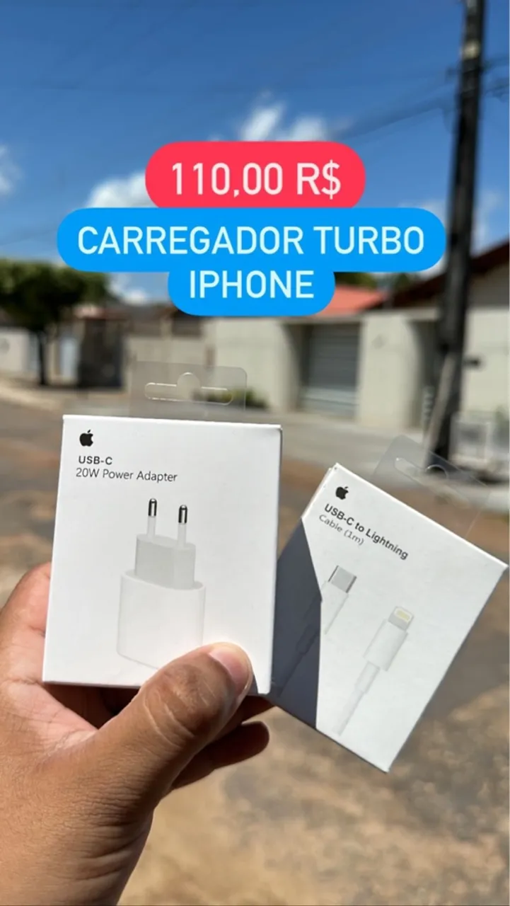 CARREGADOR IPHONE TODOS MODELOS