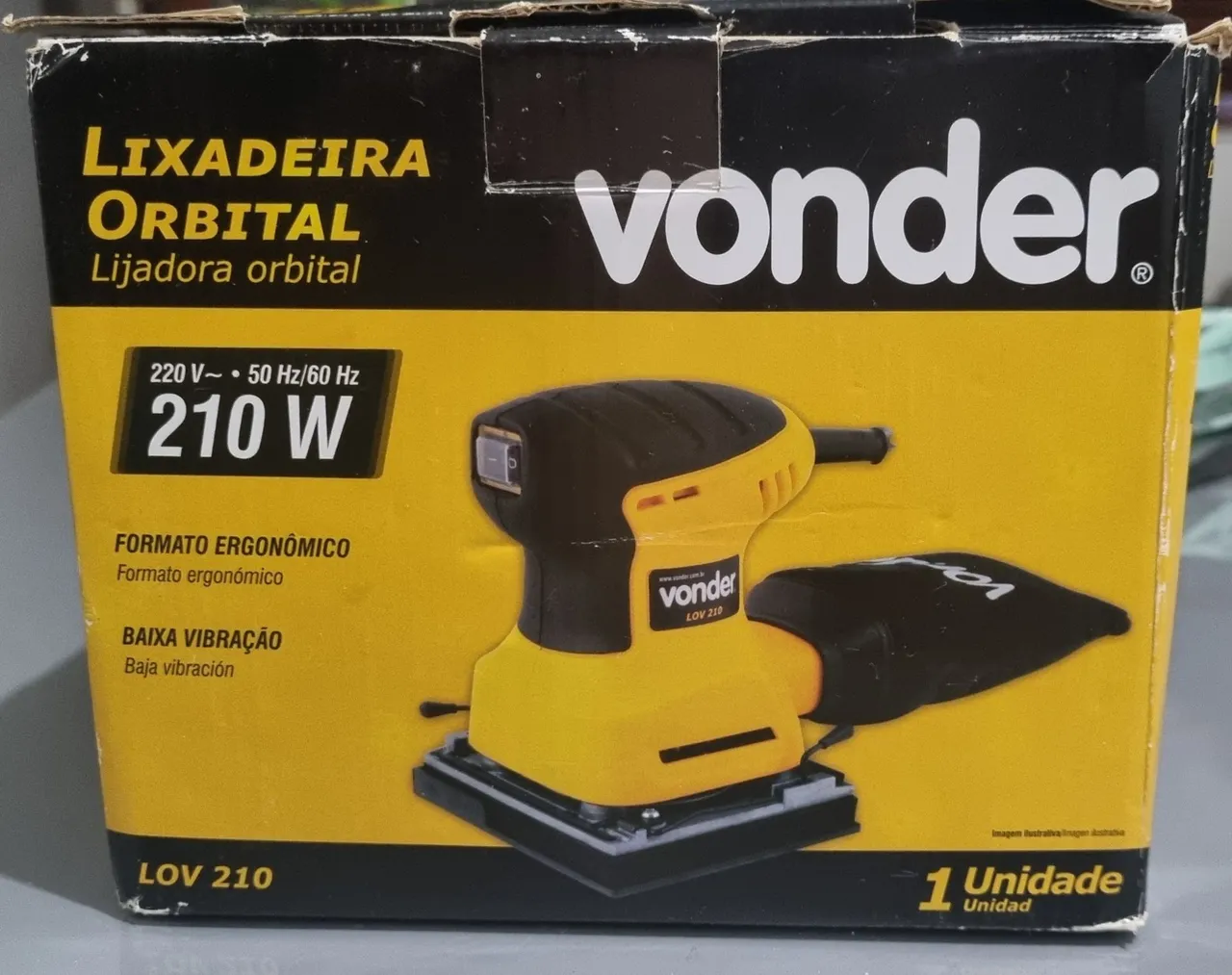 Lixadeira Orbital Vonder LOV 210 - 210W