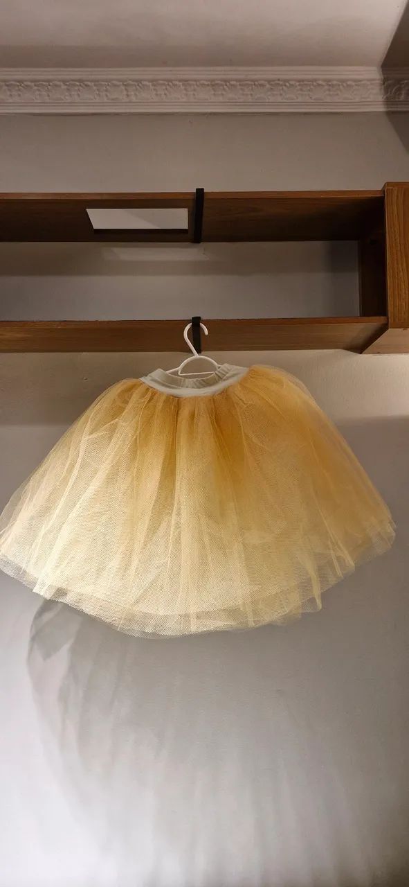2 Saias Tutu Amarela para Menina - Foto 2