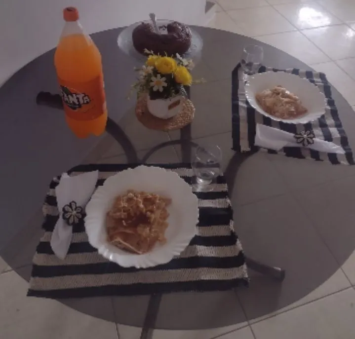 Mesa de vidro redonda