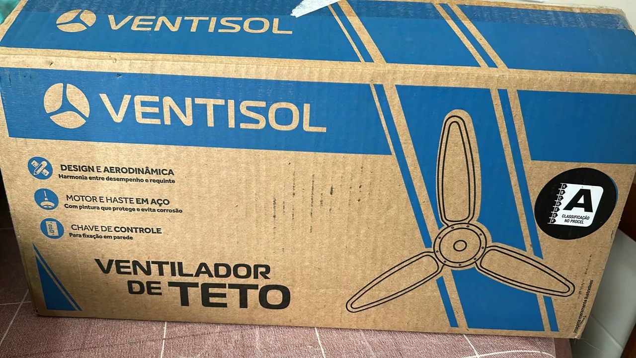 Ventilador de Teto Ventisol New Comercial Branco 220V - 3 Pás - Foto 5
