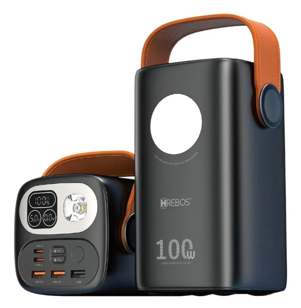 Carregador Power Bank HREBOS TITAN para starlink 60000mAh - Carregamento Rápido 100W - Foto 5