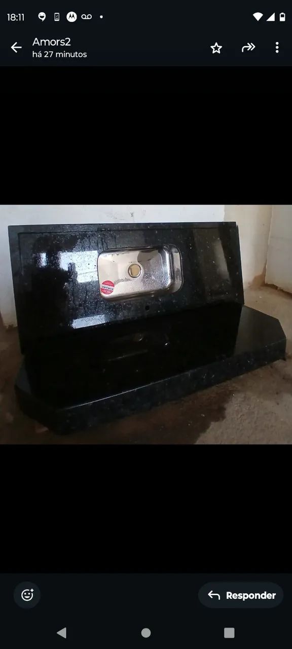 Pia e Bancada em Granito Verde Ubatuba NOVAS! Cuba incluso Aceito Cartão