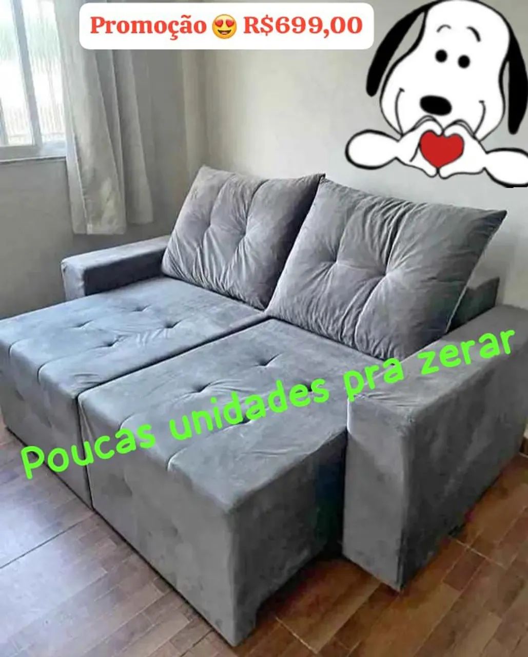 Sofá retrátil 1.85m !! Promoção somente essa semana 