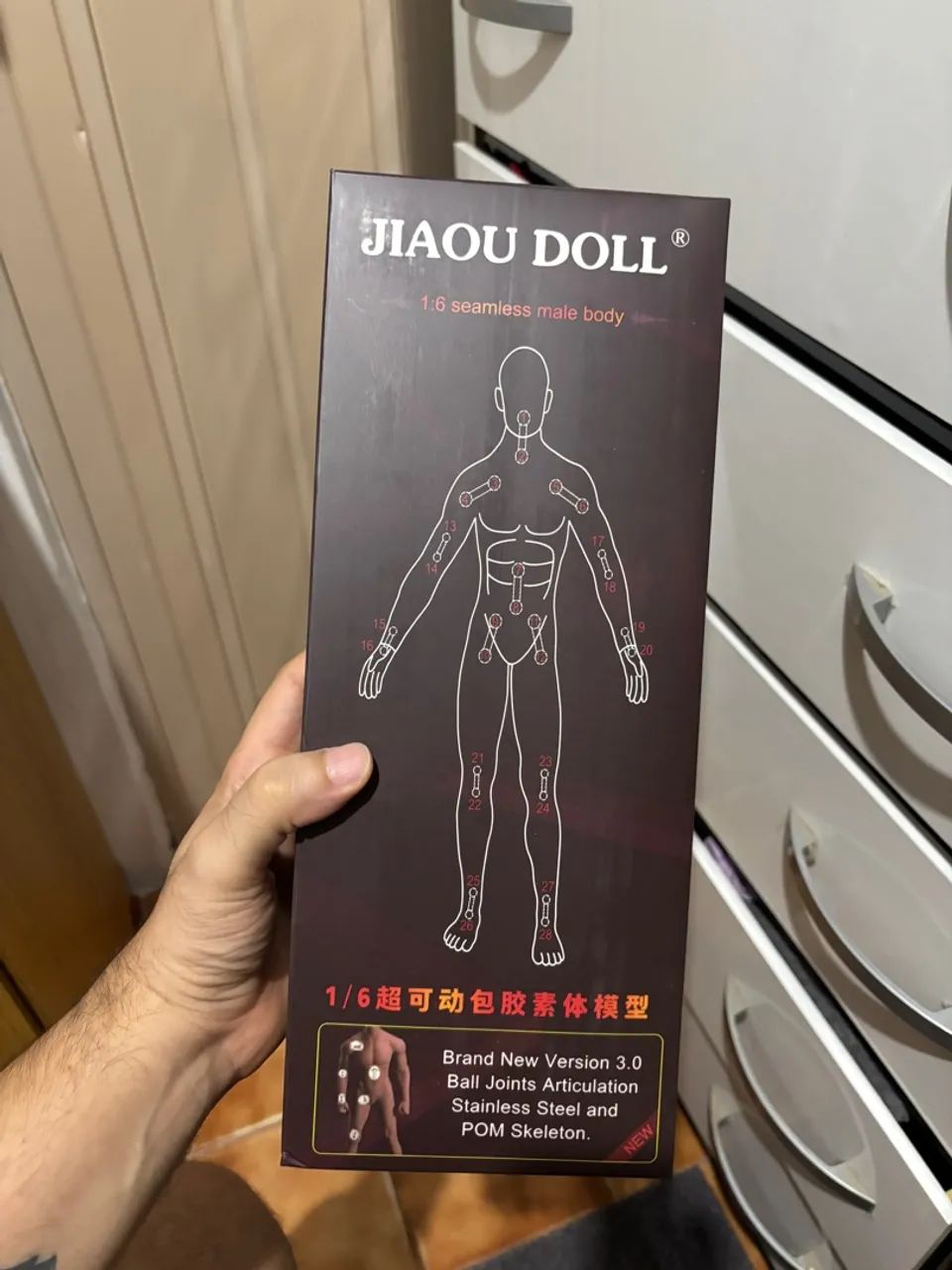 Corpo de silicone jiao JOK-17A 1/6 cor pálido  - Foto 3