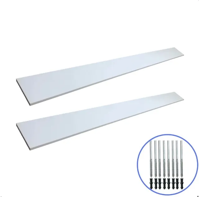 Prateleira MDF branco suporte invisível 1.80m x 0.15m