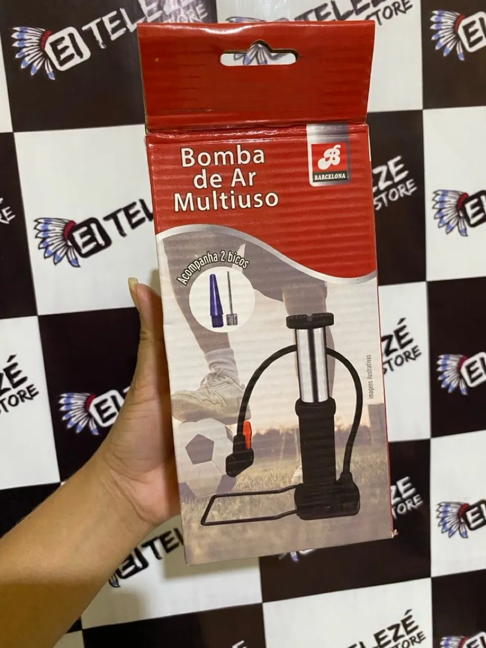 Bomba de Ar com pedal Multiuso Barcelona