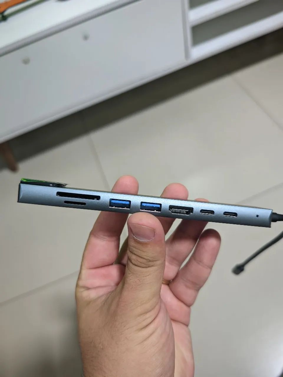 Adaptador USB-C 8 em 1 - HDMI, USB, RJ45, SD e mais - Foto 2