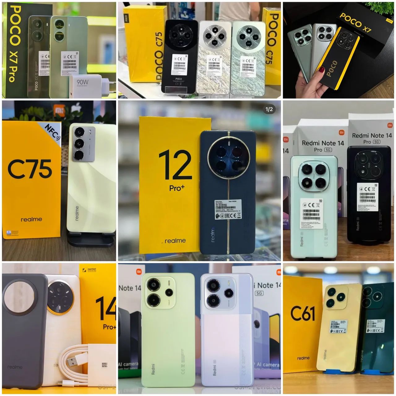 Xiaomi e Realme - Promoção de todos lacrados 