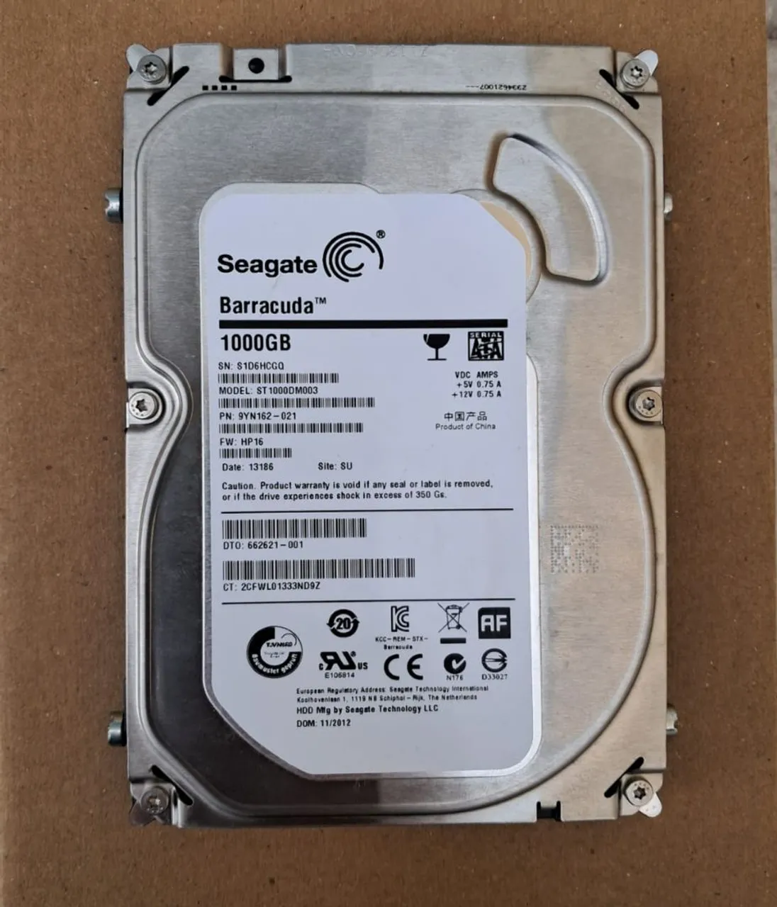 HD Seagate Barracuda 1TB Saudável