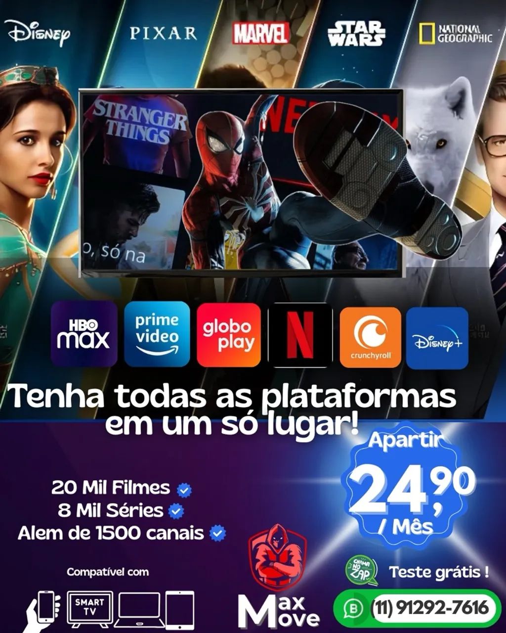 Max Move: Todas as plataformas em um só lugar!