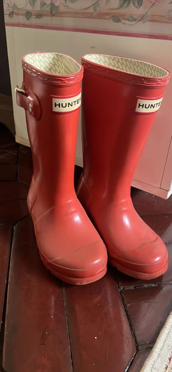 Botas Hunter Vermelhas Infantis - Foto 5
