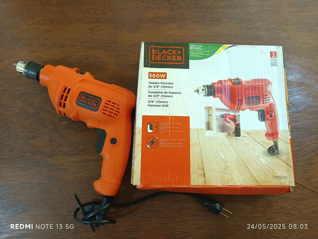Furadeira de Impacto 560W Black+Decker - seminova  - Foto 4