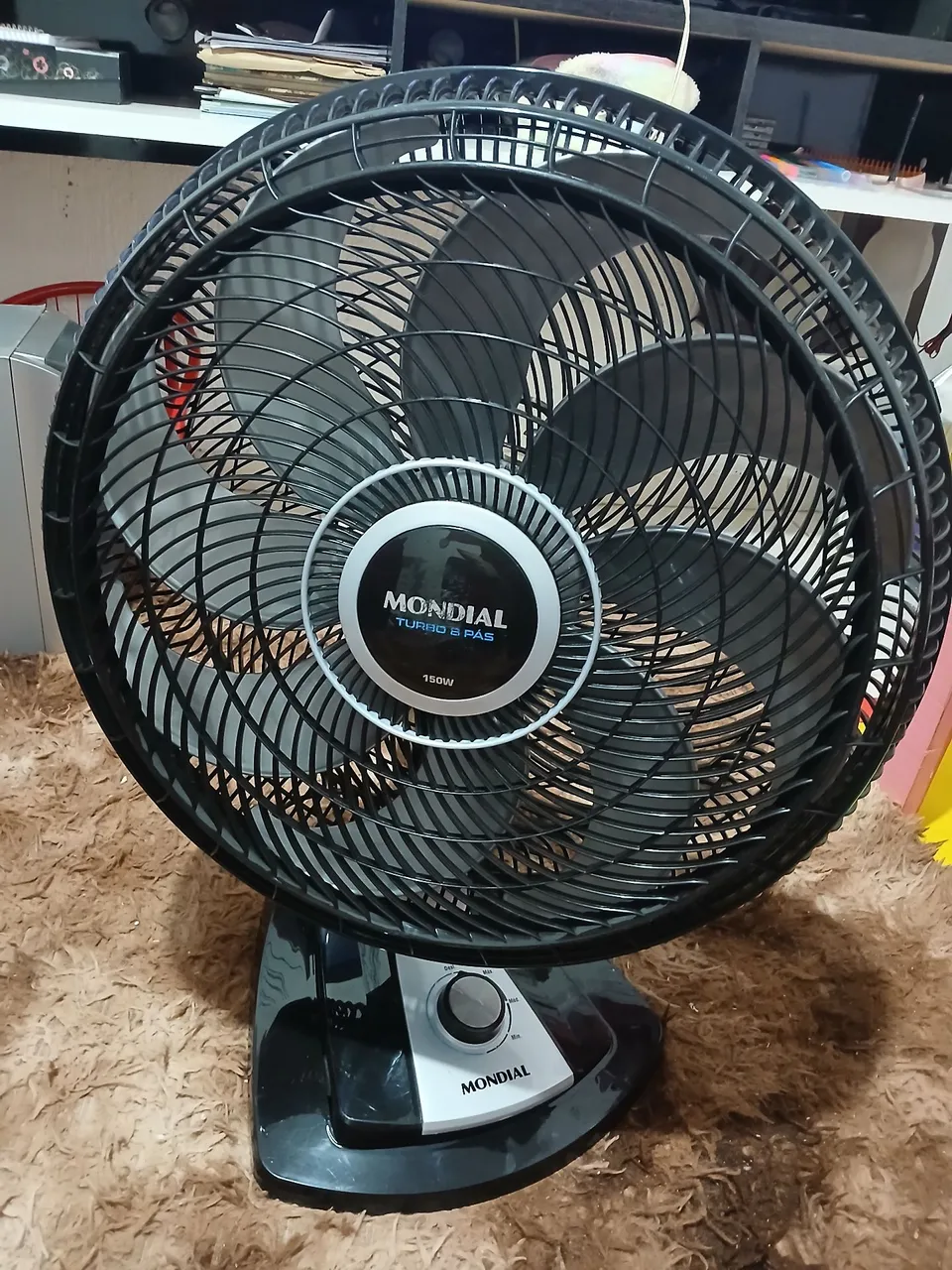 Ventilador Mondial Turbo 6 Pás Estado Novo