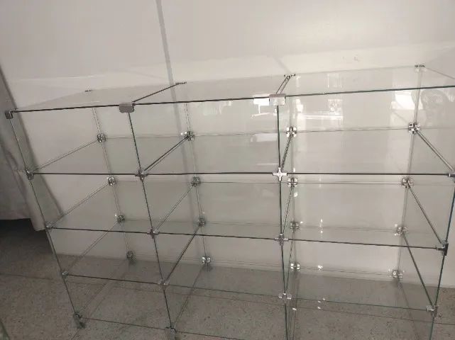 Balcão De Vidro Modulado Vitrine Para Loja