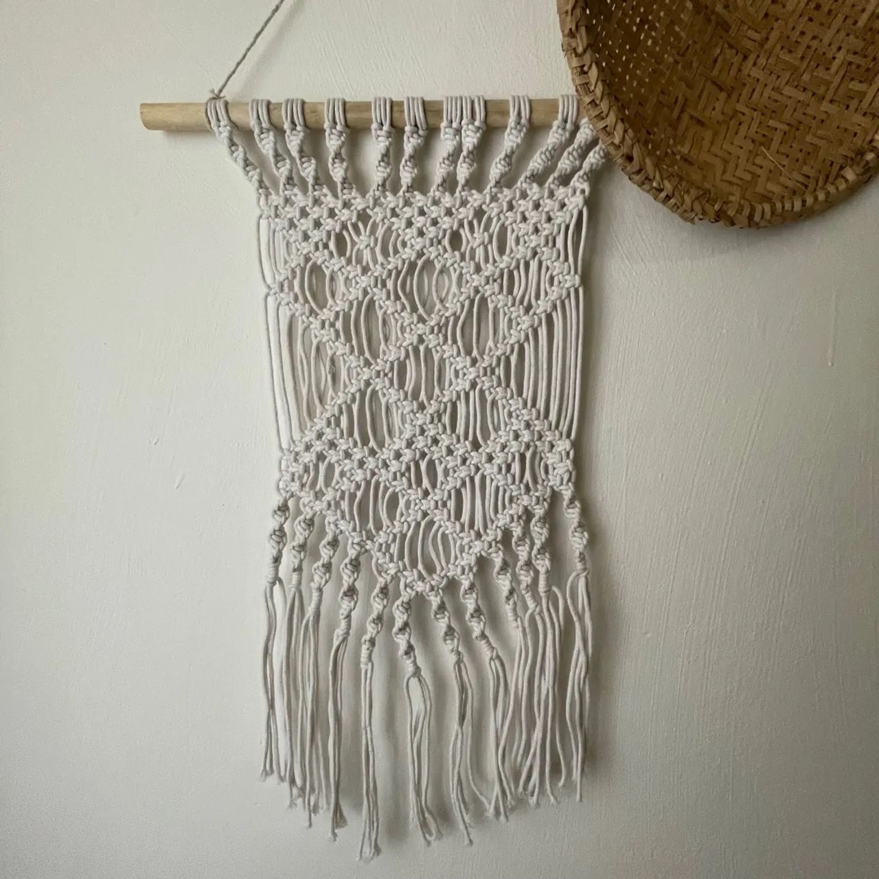 Macramê Boho Branco