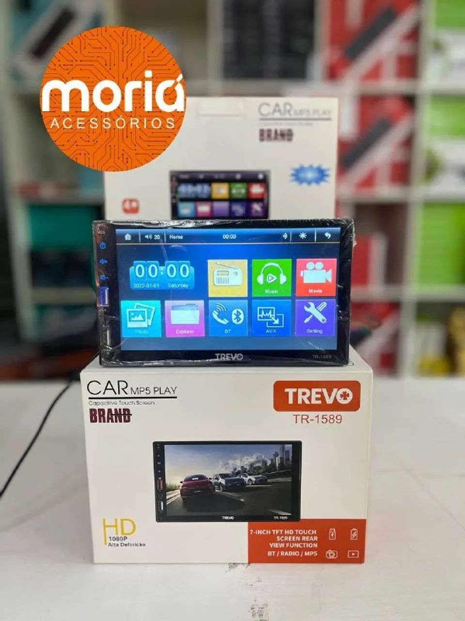 Central Multimidia Mp5 7 polegadas, Bluetooth USB SD e Espelhamento Android - Foto 3