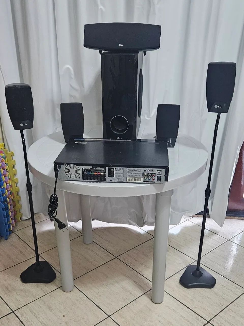 Home Theater LG 5.1, com defeito. - Foto 5