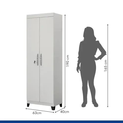 Armário Multiuso 2 Portas com Chave Asteca  - Foto 4