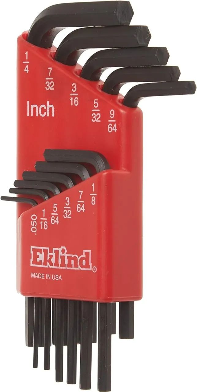 Kit de chave Allen EKLIND 10111 Hex-L, tamanhos SAE em polegadas, 7 peças - Foto 2