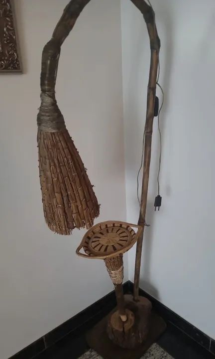 Luminária rústica 