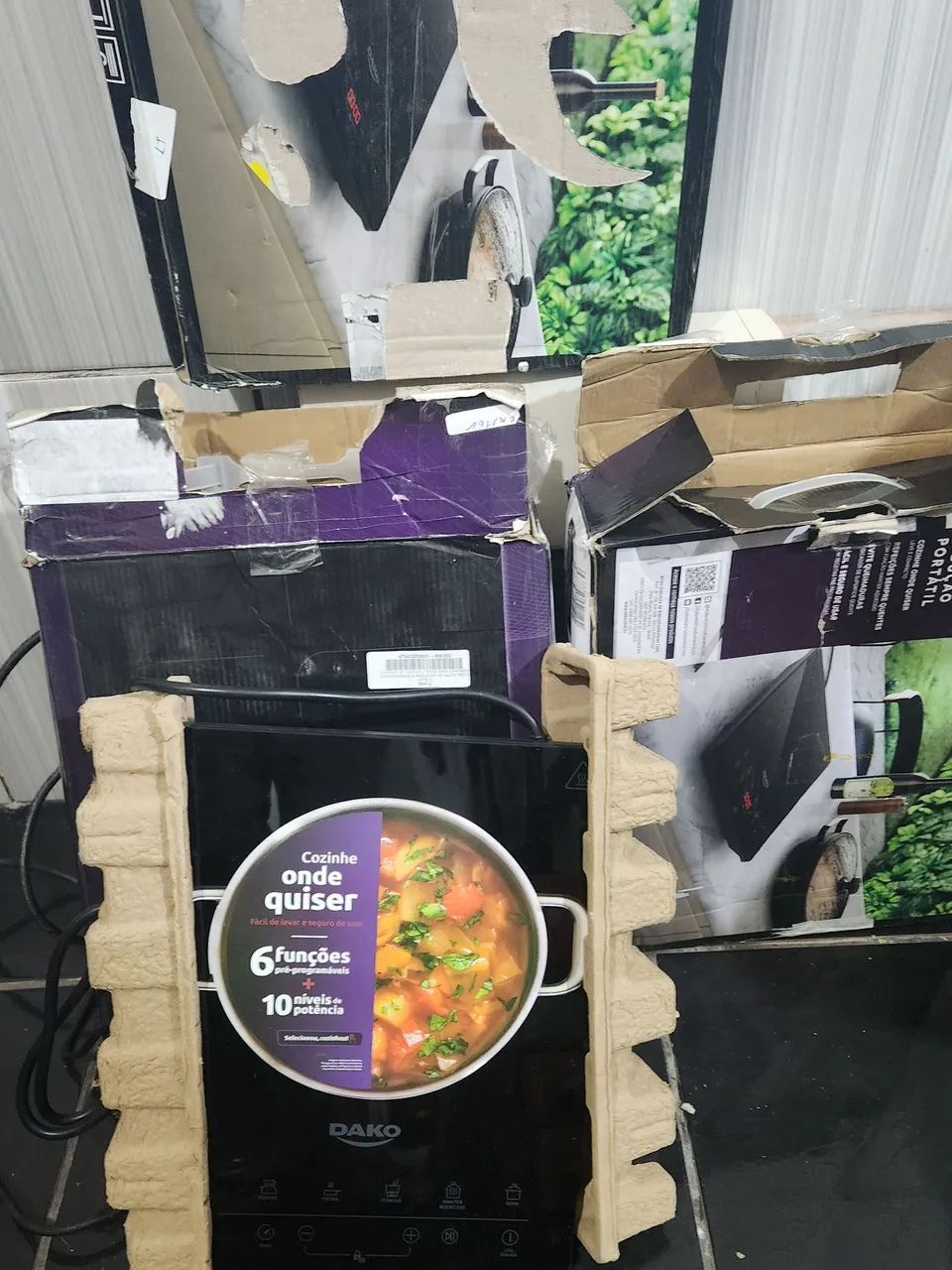 Cooktop inducao dako 110v novo uma boca