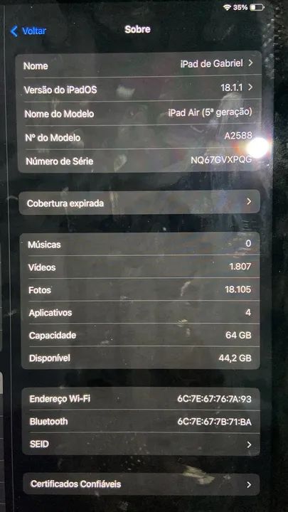iPad Air 5 M1 64gb IMPECÁVEL  - Foto 2