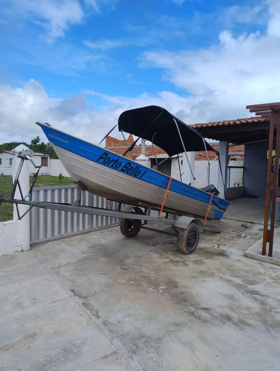 Barco de alumínio com motor de 15hp