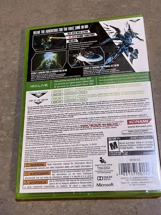 Jogo Zone of the Enders HD Collection - XBOX 360 - Lacrado de Fábrica - Mídia Física - Foto 2