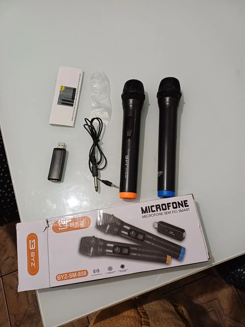 Par de microfone para fazer a festa R$99 - Foto 2