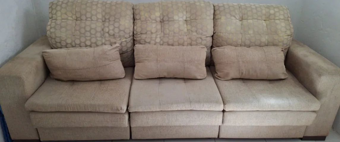 Sofá retrátil 3 lugares