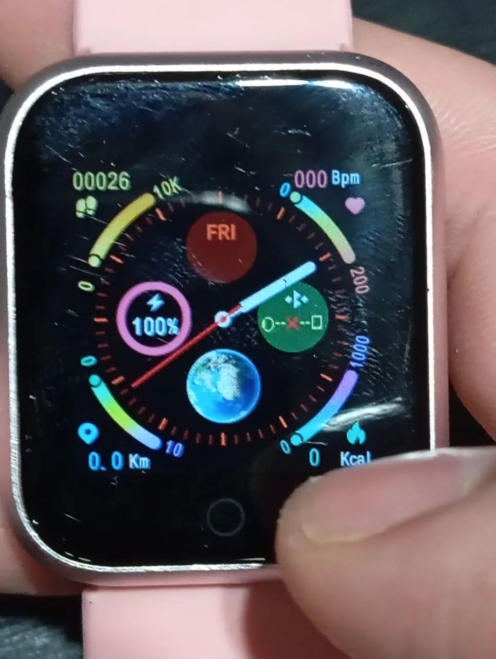 Smartwatch usado feminino com caixa e carregador  - Foto 3