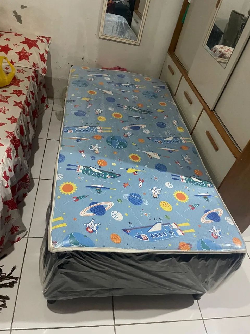CAMA BOX SOLTEIRO ESPUMA  - Foto 3