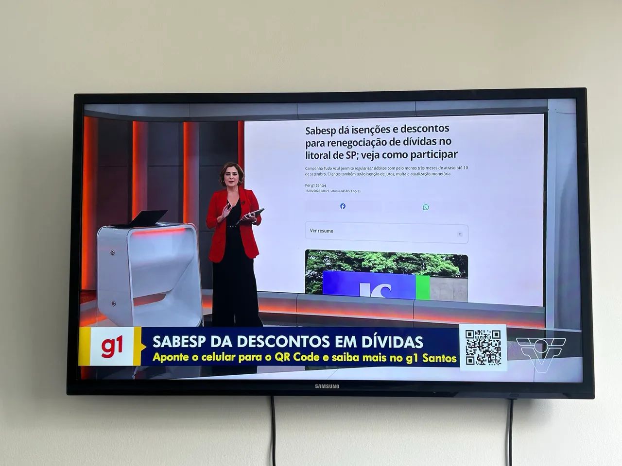 TV SAMSUNG 40 POLEGADAS (não é smart) - Foto 2