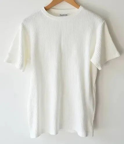 Camisa canelada branca gg - Foto 2