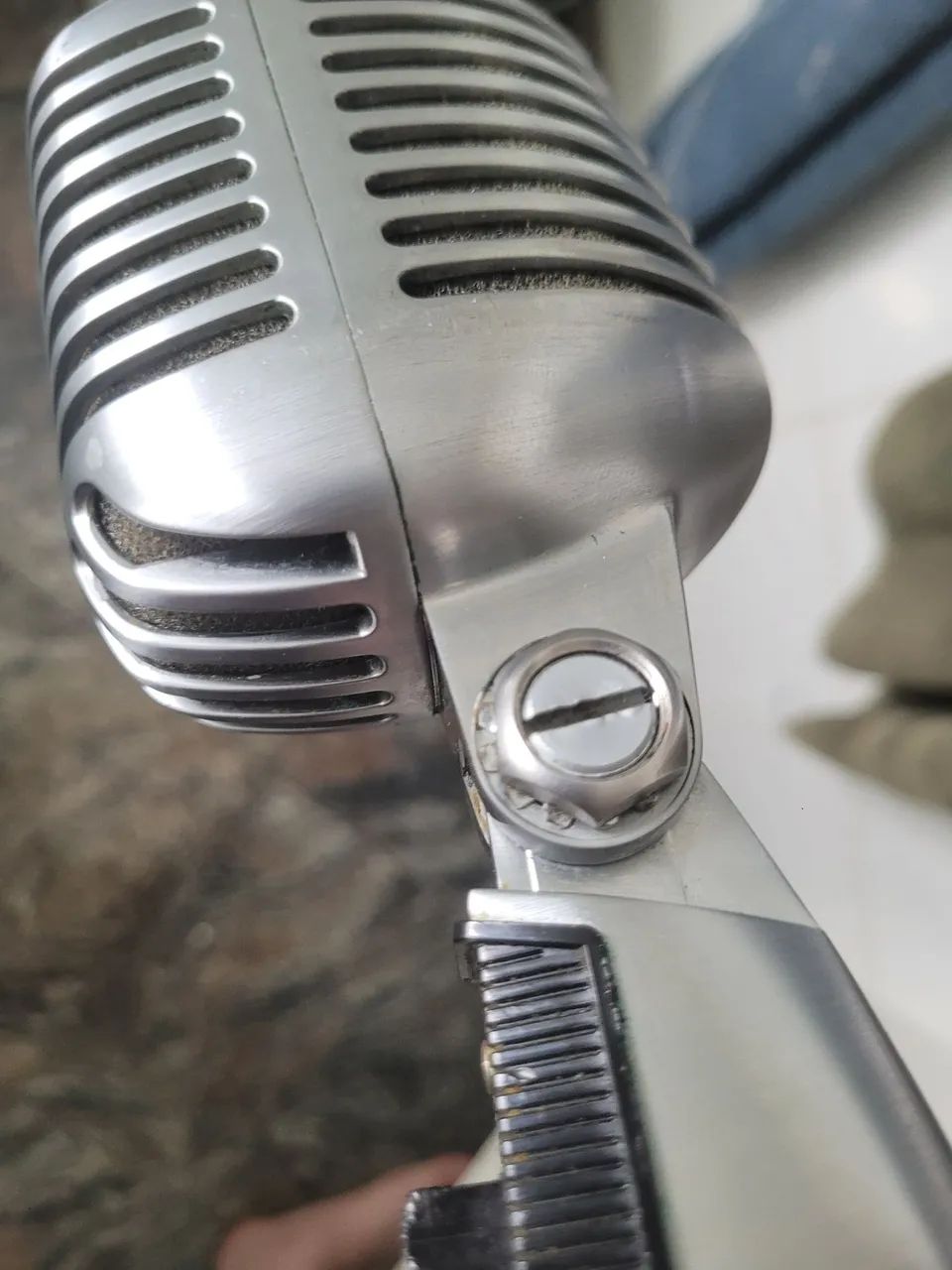 microfone dinâmico da shure vintage - Foto 3
