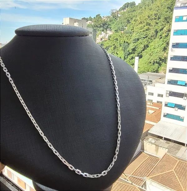 Corrente e pulseira em prata 925 pura - Foto 2