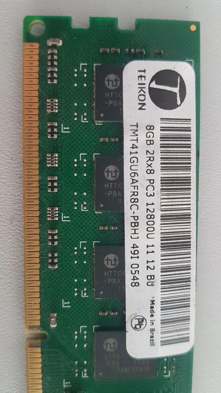 Memória Teikon 8gb PC3 12800U - Foto 3