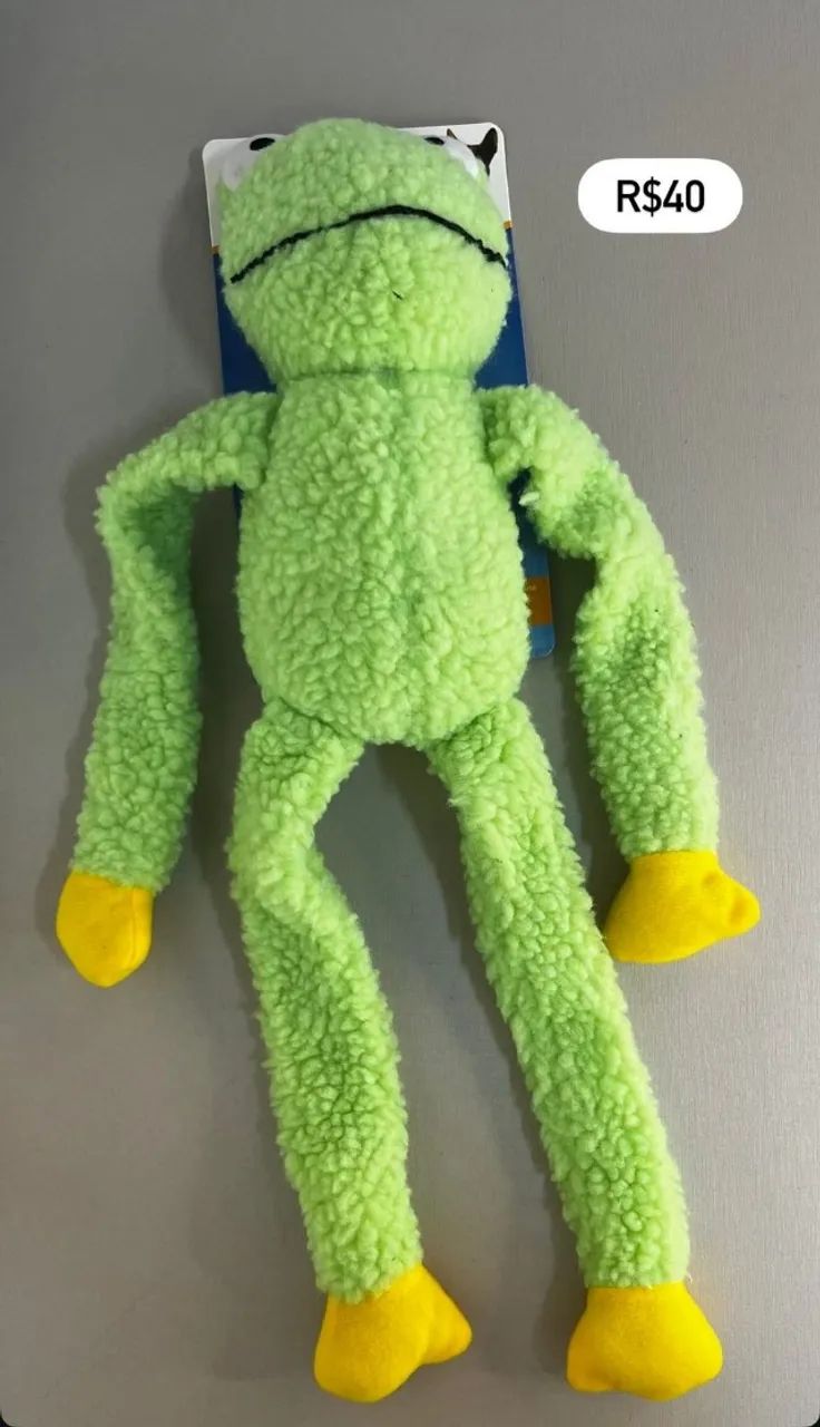 Pelúcia de sapo para cachorros